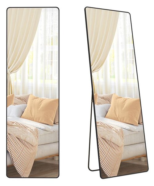 Pravokutno ogledalo pune dužine - Crna - 160D x 50Š cm