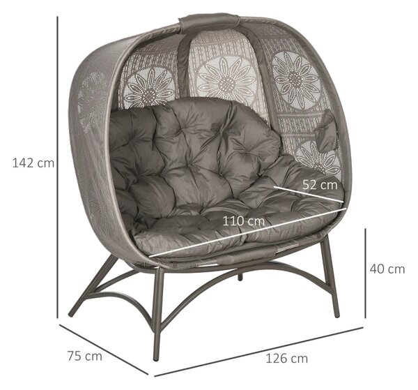 Vrtna stolica 126 x 75 x 142 cm