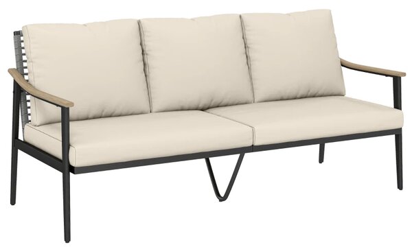 Vrtna sofa od ratana za 3 osobe