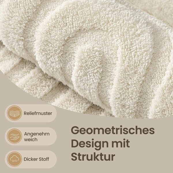 Perivi tepih s geometrijskim 3D uzorkom