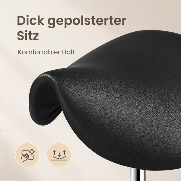 Stolica sa sjedištem, ergonomska stolica na kotačiće od PU kože