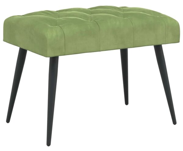 Klupa s gumbastim tkanjem Svijetlo zelena 60 x 40 x 45 cm - Svijetlo zelena 60 x 40 x 45 cm