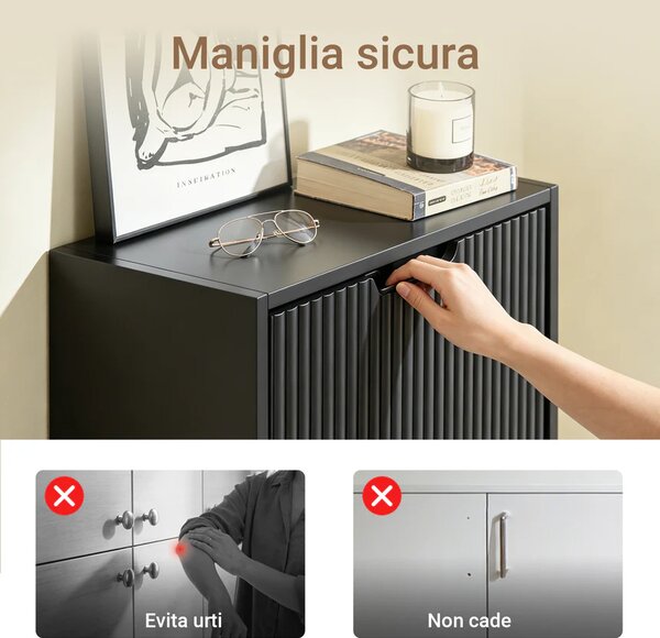 Uski ormarić za cipele s horizontalnom ili vertikalnom montažom