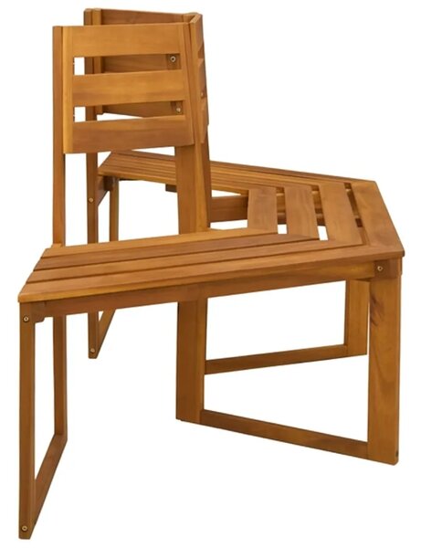 Klupa pod drvetom 160 x 70 x 86 cm Čvrsto drvo akacije Prirodna - 1