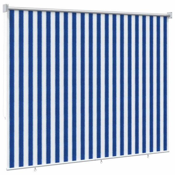Vanjska roleta 90% blokada UV zraka Plava i bijela pruga - Plava i bijela pruga 200 x 230 cm
