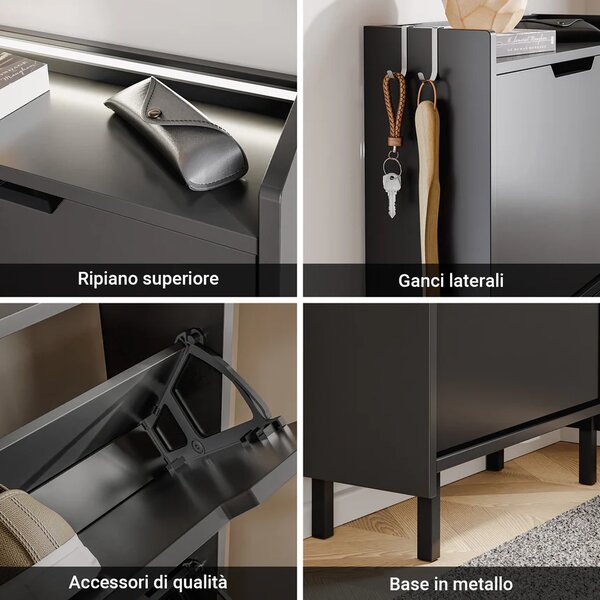 Uski stalak za cipele 50 x 19 x 131 cm