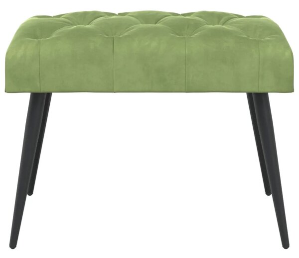 Klupa s gumbastim tkanjem Svijetlo zelena 60 x 40 x 45 cm - Svijetlo zelena 60 x 40 x 45 cm