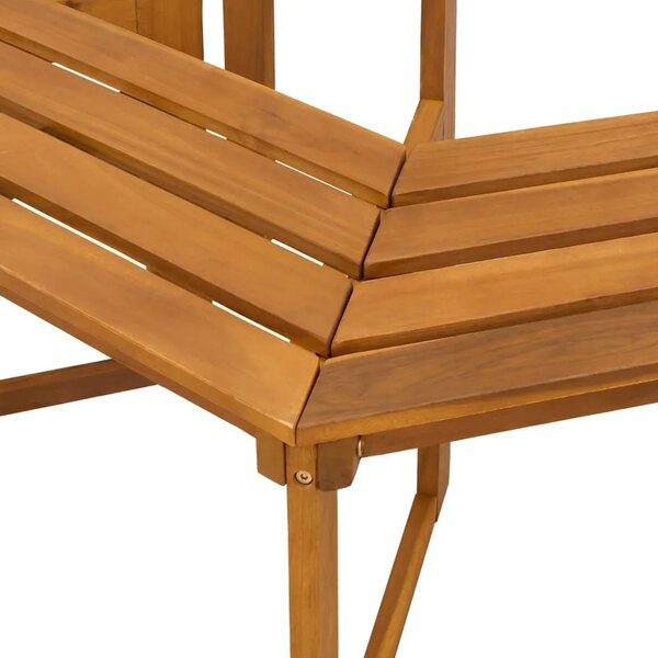 Klupa pod drvetom 160 x 70 x 86 cm Čvrsto drvo akacije Prirodna - 1