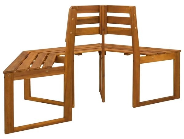 Klupa pod drvetom 160 x 70 x 86 cm Čvrsto drvo akacije Prirodna - 1