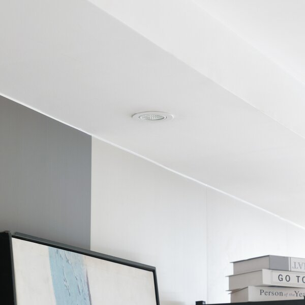Arcchio Archio LED downlight Zarik, bijela, 2.700K, prigušiva, Bijela, Dnevni boravak/blagovaonica, Aluminij