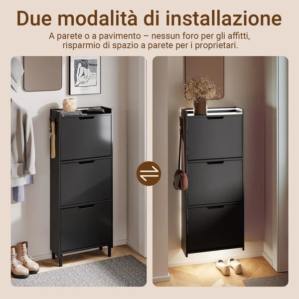 Uski stalak za cipele 50 x 19 x 131 cm