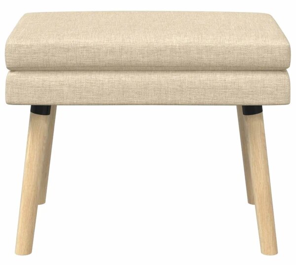 Klupa s dvostrukim slojem Krem 60 x 40 x 46 cm Tkanina - Krem 60 x 40 x 46 cm