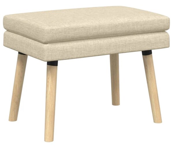 Klupa s dvostrukim slojem Krem 60 x 40 x 46 cm Tkanina - Krem 60 x 40 x 46 cm