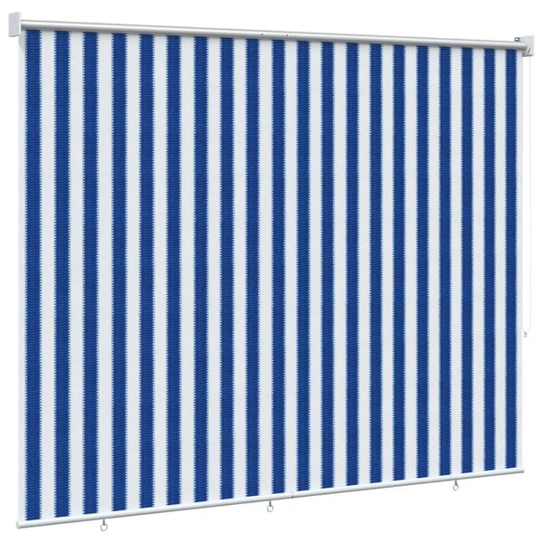 Vanjska roleta 90% blokada UV zraka Plava i bijela pruga - Plava i bijela pruga 200 x 230 cm