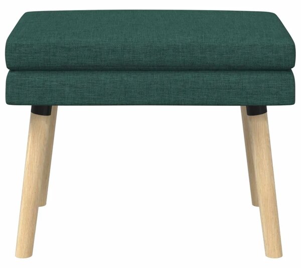 Klupa s dvostrukim slojem Tamnozelena 60 x 40 x 46 cm Tkanina - Tamnozelena 60 x 40 x 46 cm