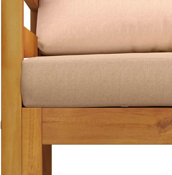 Kauč sa sjedećnicama u kutu 2 kom. 2-sjedalo - Bež Kutna sofa (2 kom)