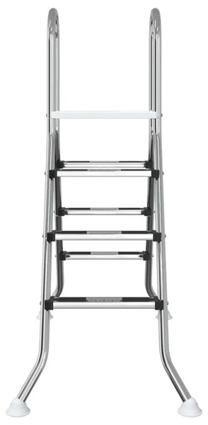 Ljestve za bazen iznad tla 100 cm 3-Step Nehrđajući čelik 304 - 3 stepenice