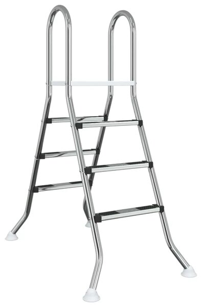 Ljestve za bazen iznad tla 100 cm 3-Step Nehrđajući čelik 304 - 3 stepenice