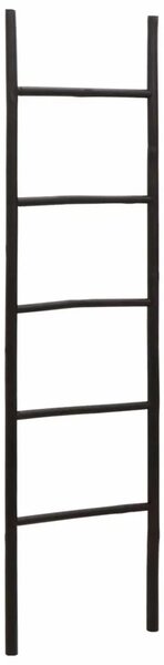 Ljestva za deke Crna 50 x 190 cm Bambus - 190 cm Crna