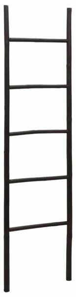 Ljestva za deke Crna 40 x 150 cm Bambus - 150 cm Crna