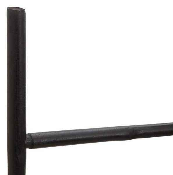 Ljestva za deke Crna 40 x 150 cm Bambus - 150 cm Crna