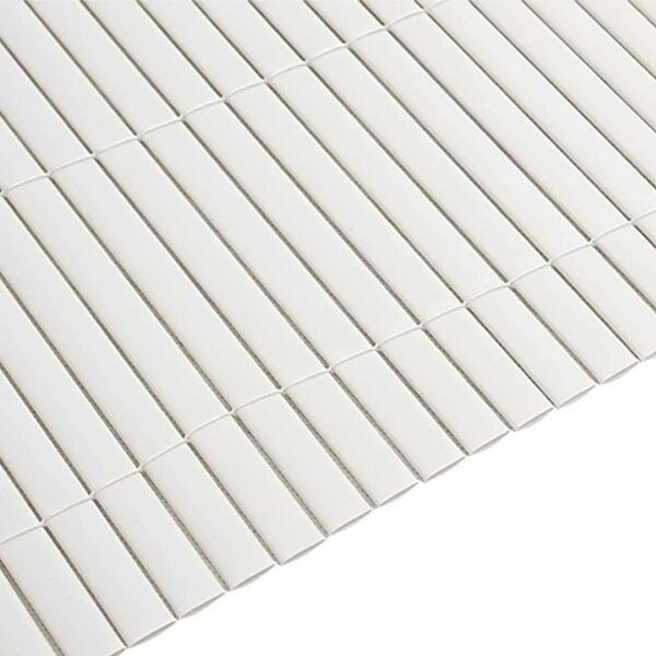 Vrtna ograda dvostrana bijela 1 8x5 m PVC - Bijela 180 x 500 cm