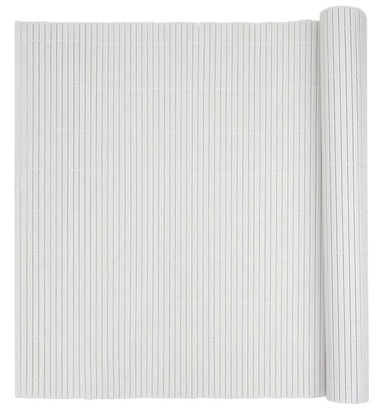 Vrtna ograda dvostrana bijela 1 8x5 m PVC - Bijela 180 x 500 cm