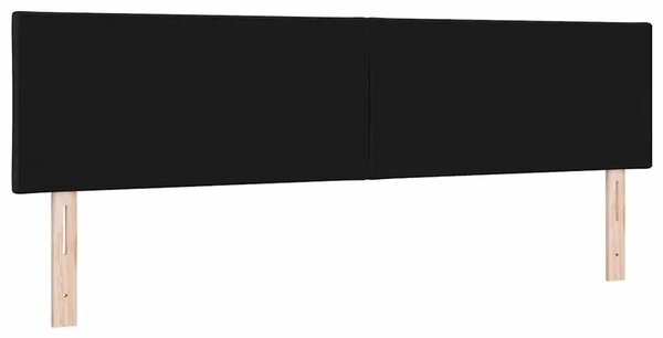 Uzglavlje Crna 180 cm tkanina - Crna 180 cm Nizak uzglavlju