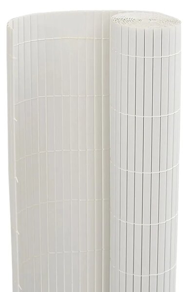 Vrtna ograda dvostrana bijela 1 8x5 m PVC - Bijela 180 x 500 cm