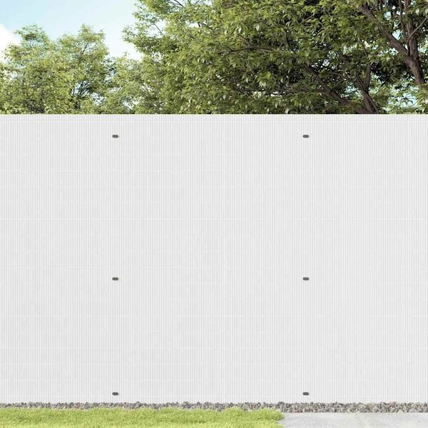 Vrtna ograda dvostrana bijela 1 8x5 m PVC - Bijela 180 x 500 cm