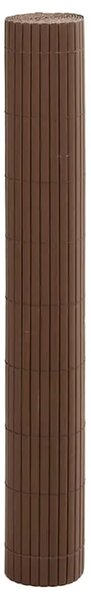 Vrtna ograda dvostrana smeđa 1 8x3 m PVC - Smeđa 180 x 300 cm