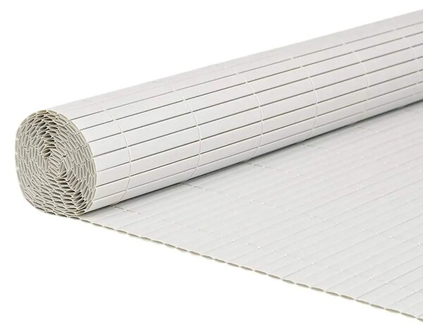 Vrtna ograda dvostrana bijela 1 8x5 m PVC - Bijela 180 x 500 cm