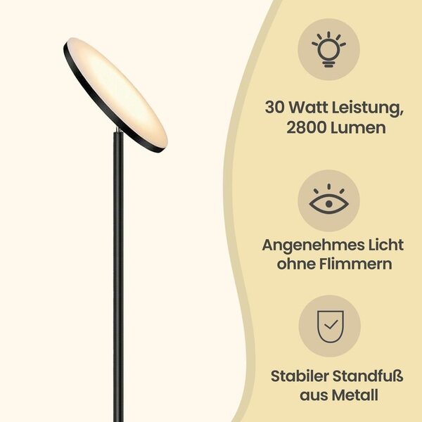 LED podna lampa 30W, rotirajuća glava