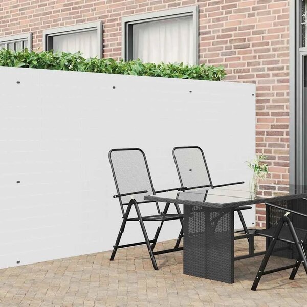 Vrtna ograda dvostrana bijela 1 8x5 m PVC - Bijela 180 x 500 cm