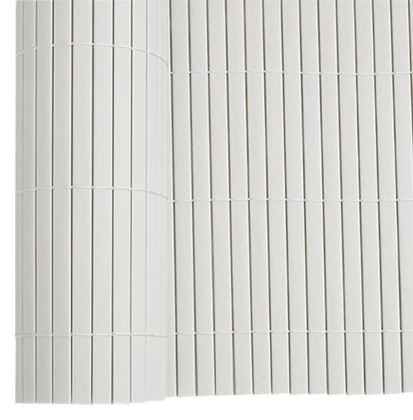 Vrtna ograda dvostrana bijela 1 8x5 m PVC - Bijela 180 x 500 cm