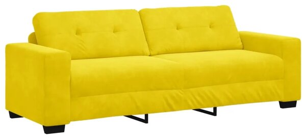 Sofa za 3 osobe Žuta 220 cm Baršun - Žuta 220 cm