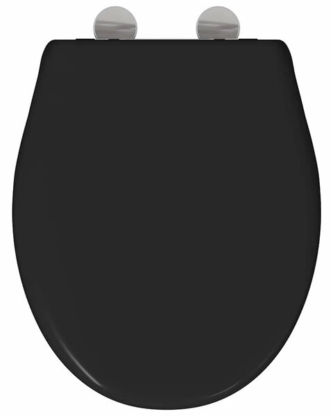 WC daska Crna 47 x 37 x 4 cm Duroplast - Crna