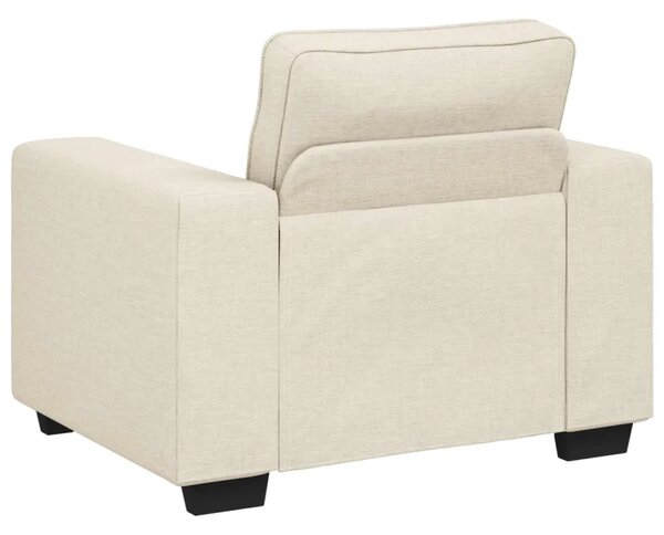 Sofa stolica Bež 100 cm Platnasta tkanina - Sofa stolica
