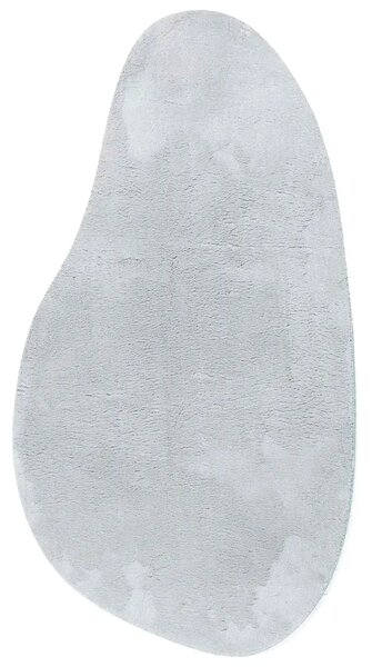 Tepih HUARTE Siva 80 x 150 cm Poliester - Ovalni valasti rub Siva 80 x 150 cm