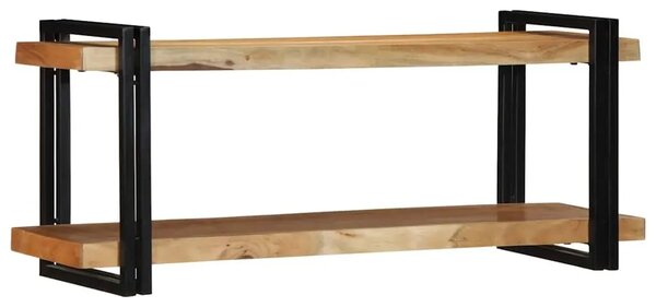 Zidna polica 110x33x45 cm puno drvo bagrem - 110 x 33 x 45 cm Masivno bagremovo drvo