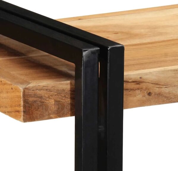 Zidna polica 110x33x45 cm puno drvo bagrem - 110 x 33 x 45 cm Masivno bagremovo drvo