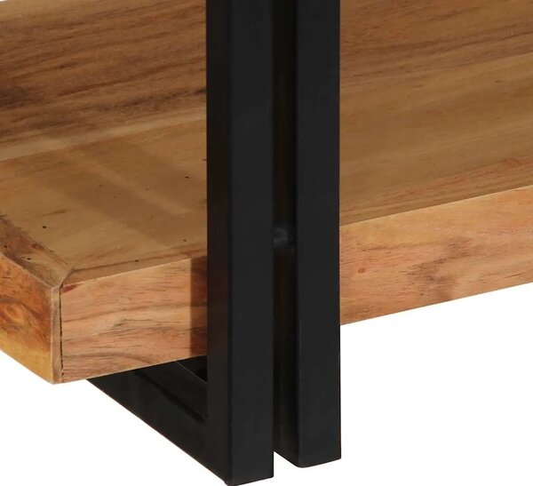 Zidna polica 110x33x45 cm puno drvo bagrem - 110 x 33 x 45 cm Masivno bagremovo drvo