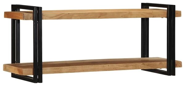 Zidna polica 110x33x45 cm puno drvo bagrem - 110 x 33 x 45 cm Masivno bagremovo drvo