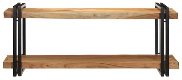Zidna polica 110x33x45 cm puno drvo bagrem - 110 x 33 x 45 cm Masivno bagremovo drvo