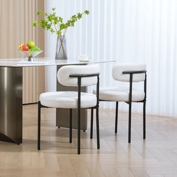 Set blagovaonskih stolica 51 cm x 51 cm x 76 cm - Bijela
