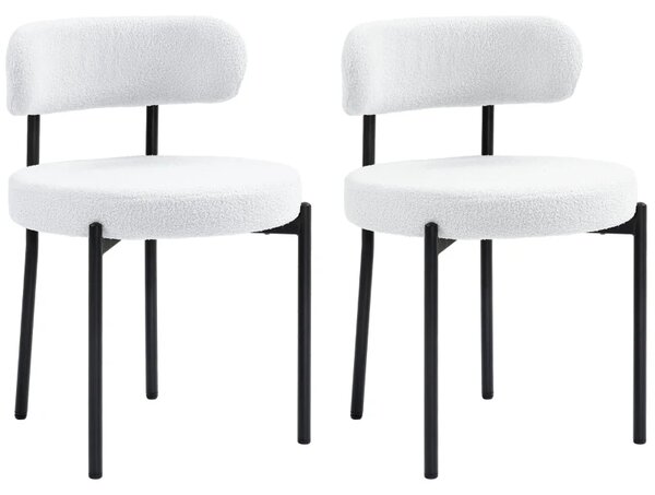 Set blagovaonskih stolica 51 cm x 51 cm x 76 cm - Bijela