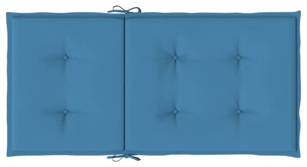 Jastuci za stolice 4 kom prošarano plavi 100x50x4 cm od tkanine - Prošarana plava 100 x 50 x 4 cm 4