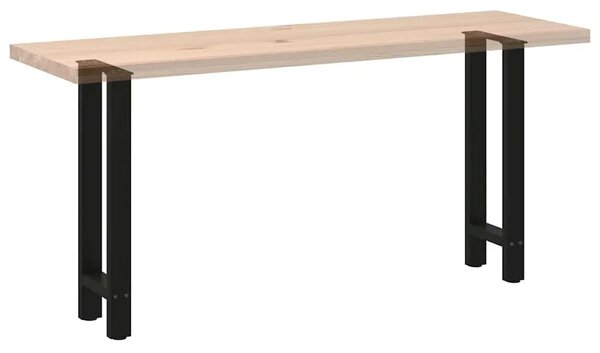 Noge za konzolni stol crne 2 kom 28 x (72-73) cm čelik - Crna 28 x (72-73) cm