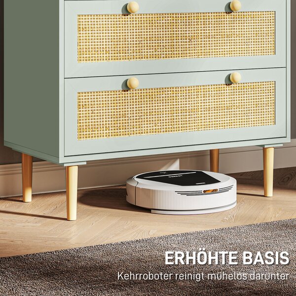 Komoda od ratana MDF, zelena