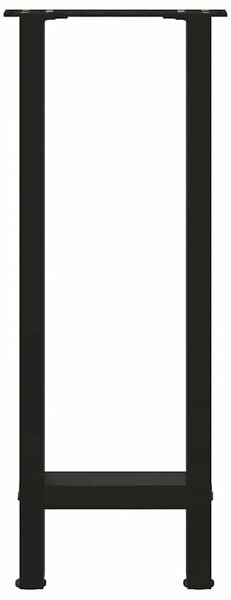Noge za konzolni stol crne 2 kom 28 x (72-73) cm čelik - Crna 28 x (72-73) cm